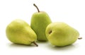 Green pear isolated on white Royalty Free Stock Photo