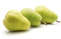 Green pear isolated on white Royalty Free Stock Photo