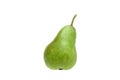 Green pear on a white background. Isolate