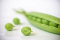 Green Peas background texture vegetable. fresh backgr Royalty Free Stock Photo