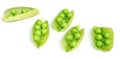 Green peas on beans Royalty Free Stock Photo