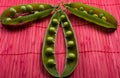 Green peas. Royalty Free Stock Photo