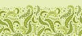 Green peas horizontal seamless pattern background