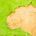 Green peeling paint Royalty Free Stock Photo