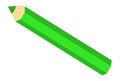 Green pencil icon. Cartoon crayon. Painting tool