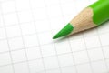 Green pencil macro Royalty Free Stock Photo