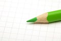 Green pencil macro Royalty Free Stock Photo