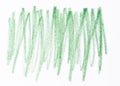 Green pencil shading on white background Royalty Free Stock Photo