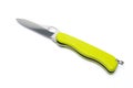 Green penknife with white background