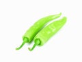 Green pepper isolated on a white background