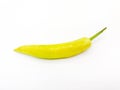 Green pepper isolated on white background with clipping path or make selection. Fresh vegetable, spicy taste, harvest