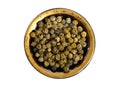 Green peppercorns or Schinus terebinthifolius. Isolated on white background Royalty Free Stock Photo