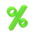 Green percent sign