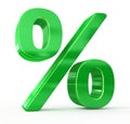 Green percents sale sign Royalty Free Stock Photo