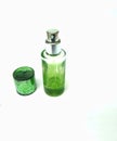 Green perfume bottle