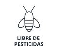 Green Pesticides Free Symbol. Bee icon.