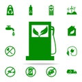 green petrol filling machine icon. greenpeace icons universal set for web and mobile