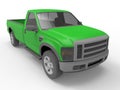 Green pick up truck illustration Royalty Free Stock Photo