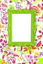 Green picture frame Royalty Free Stock Photo