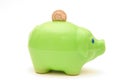 Green piggybank