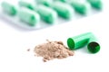 Green pill Royalty Free Stock Photo