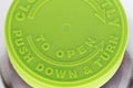 Green Pill Bottle Top Royalty Free Stock Photo