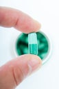 Green pill Royalty Free Stock Photo