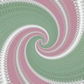 Green and pink spiral pattern