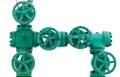 Green pipe system with valves