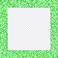 Green pixel frame, borders