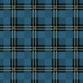 Green plaid tartan fabric texture seamless pattern. Vector illustration. eps 10 Royalty Free Stock Photo