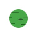 green planet colored icon. Element of web icon for mobile concept and web apps. Colored isolated green planet icon can be used for