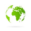 Green planet icon