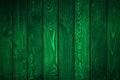 Green Planks for St Patrick`s Day design. Dark green wooden background, abstract wood texture Royalty Free Stock Photo