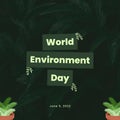 Green Plant Minimalist World Environment Day Instagram Post