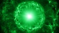 Green plasma sphere with energy charges