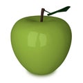 Green plastic apple