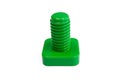 Green plastic bolt