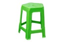 Green plastic chair isolated on white background Royalty Free Stock Photo