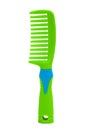 Green plastic comb Royalty Free Stock Photo