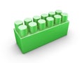 Green plastic construction element