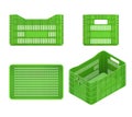 Green Plastic Crate