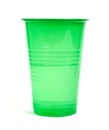 Green plastic cup Royalty Free Stock Photo