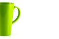 Green plastic cup isolate Royalty Free Stock Photo