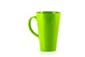 Green plastic cup isolate Royalty Free Stock Photo