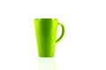 Green plastic cup isolate Royalty Free Stock Photo