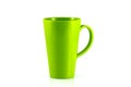 Green plastic cup isolate Royalty Free Stock Photo