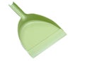 Green plastic dustpan isolated Royalty Free Stock Photo