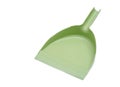 Green plastic dustpan isolated Royalty Free Stock Photo