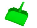 Green plastic dustpan Royalty Free Stock Photo
